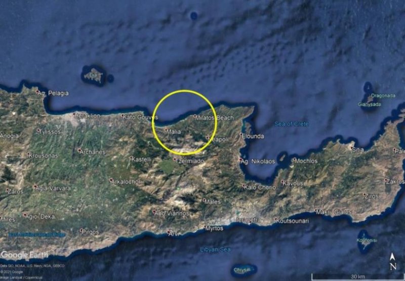 Sisi Kreta, Sisi: Gruppe benachbarter Grundstücke mit Meerblick zu verkaufen Grundstück kaufen